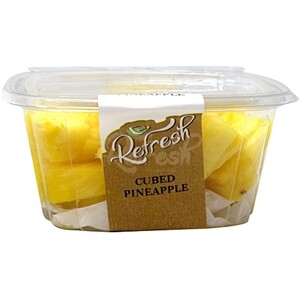 Cubed Pineapple